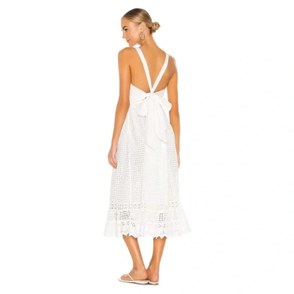Revolve Place Nationale Le Gayan Backless Dress NWT L Cottage Boho Bridal Costal - Picture 3 of 10